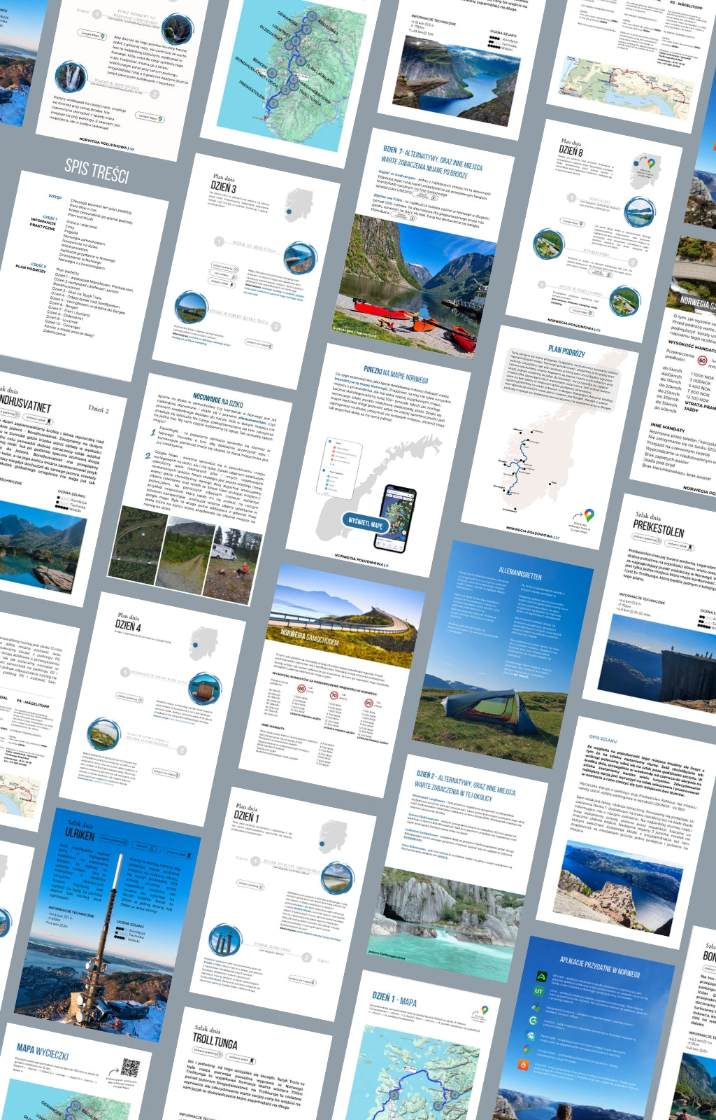 Plan podróży Norwegia Południowa + Interaktywna Mapa Norwegii