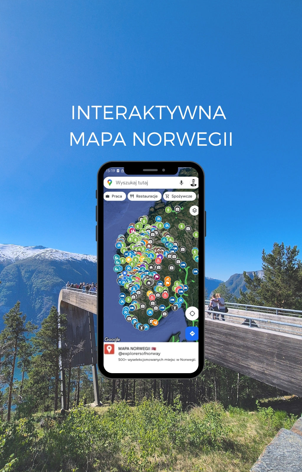 Mapa Norwegii